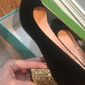 Brand New Kate Spade Sparkly Velvet, Glitter Heels
